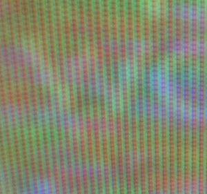 아날로그 컬러 화면의 클로즈업 이미지