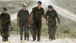 2015년 사라고사에서 나토 훈련에 참석한 펠리페 6세 국왕