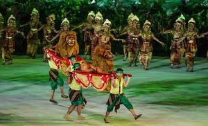 개막식 중 시싱안 춤 공연