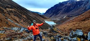 시킴의 서시킴 지구에 있는 고에차 라 트레킹에서 등산객