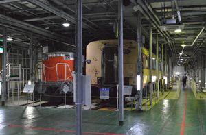 차량갑판(청函연락선 메모리얼십 팔각다마루 전시)