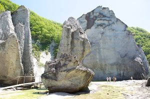 여름 호토케가우라 해안의 모습
