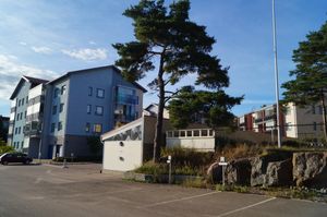 핀란드 코트카(Kotka)의 거의 빈 주차장