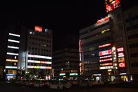 누마즈역(沼津駅) 앞 야경