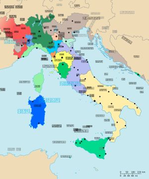 1494년 이탈리아 지도