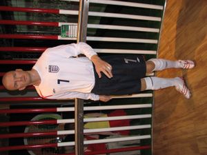 런던 마담 투소 박물관의 베컴 밀랍인형