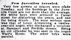 1913년 1월 2일자 뉴올리언스 타임스-데모크랫의 발췌. "흑인"은 흑인을 가리키는 구식 용어이다.