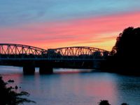 저녁 무렵의 이누야마대교