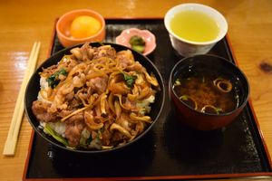 규동 위에 얹은 마쓰사카규