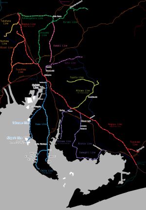 나고야 철도 노선도