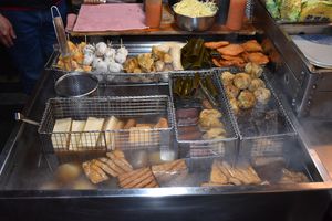 기륭의 야시장에서 볼 수 있는 대만식 오뎅