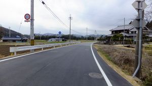 시 중심부에서 스미요시정(住吉町)을 잇는 효고현도 36호 니시와키 사사야마 선스미요시정(住吉町)에서 촬영