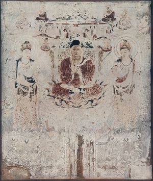 1949년 화재 이전의 아미타정토도