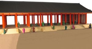 후대 황궁 회합장 동쪽 회의장(조슈덴) 모형
