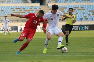 2019년 레바논전에 출전한 김민재