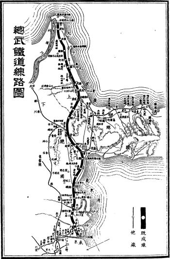 총부철도주식회사 1906년 노선도