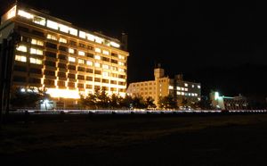 숙박 시설의 야경