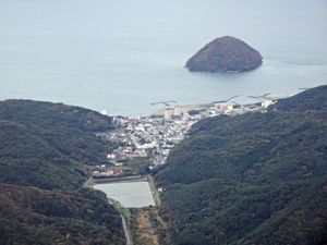 아사무시 온천가 항공 사진