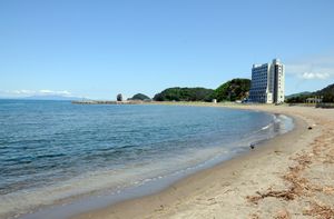 여름에는 해수욕이 이루어지는 해안