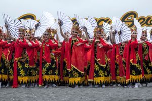 간드룽, 상징적인 반유왕이 전통무용