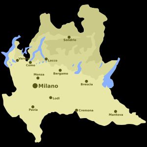 롬바르디아주 개략도