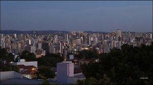 황혼 무렵의 캄피나스 전경