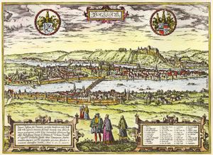 파사우 전경 (1581년경)