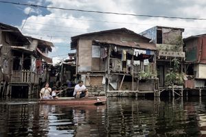 담팔릿 마을 아르텍 단지의 상습 침수 지역