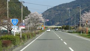 야마나시현 미나미코마군 남부정 후쿠시 (2015년 3월)