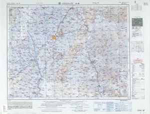 청두(成都)를 포함한 지도 (미 육군 지도 제작국, 1958)