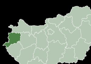 헝가리 바슈 주의 지도