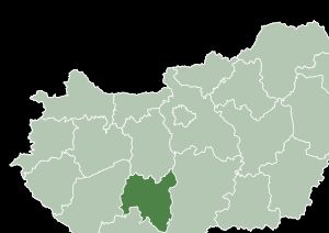 헝가리 톨너 주의 지도