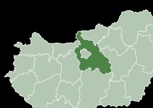 헝가리 페슈트 주의 지도