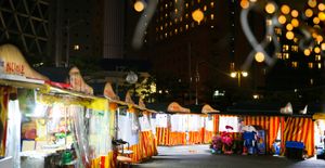 부산 해운대 해수욕장의 포장마차 (2019)