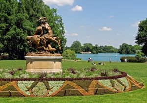 라 테트 도르 공원의 호수