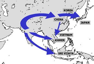 대승 불교 전래 경로