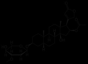 올레안드린의 분자 구조