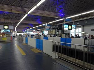 도쿄 모노레일 승강장 (2016년 6월)