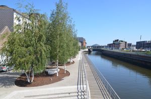 개조 후 샘브르 강변의 아르튀르 랭보 부두(구 브라방 부두)