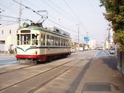 고치현 난코쿠시를 달리는 도사 전철 700계 전차(Tram of Tosaden Kōtsū in Nankoku, Kōchi)