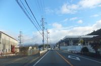 가메오카시 서쪽과 중심부를 잇는 국도 372호요부정 후지노구치에서 촬영