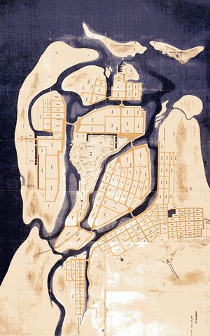 아와국 도쿠시마성 그림