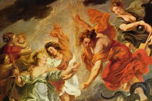 루벤스(Peter Paul Rubens) 작, 어머니와 아들의 화해, 1622-1625년. 루브르 박물관.