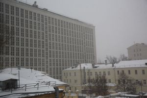 슈슈체프 건축 박물관(Shchusev Museum of Architecture) 근처 스타로바간코프스키 골목(Starovagankovsky Lane) 쪽에서 본 수장고