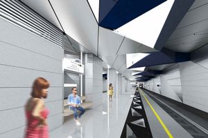 2023년에 개장한 브누코보 지하철역 설계도