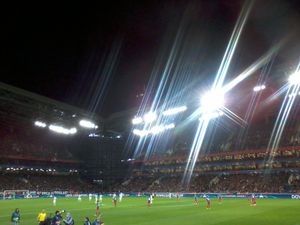 2017년 CSKA 모스크바와 맨체스터 유나이티드의 UEFA 챔피언스리그 경기 중인 VEB 아레나