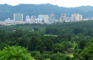 청더의 산장에서 바라본 청더의 전경