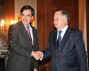 2007년 10월, 피용과 폴란드 대통령 레흐 카친스키