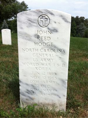 존 R. 호지 장군의 묘소(알링턴 국립묘지)