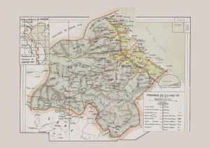 1909년 꽝찌성 지도